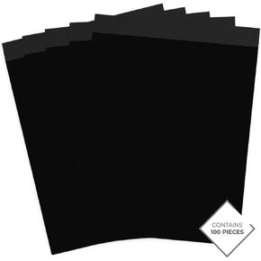 Premium Envelopes | E-commerce | Package Shipping | Size 10x6.7in (Black, 100 pieces)