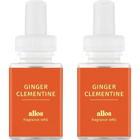 Pura and Allos - Fragrance Refill for Smart Home Air Diffusers - Aromatherapy Scents for Home - up to 120-Hours of Premium Fragrance per Vial - 2 Pack - Mint Leaves (Focus)