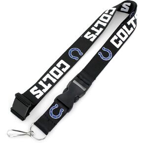 Aminco NFL Indianapolis Colts Team Lanyard, Black, One Size