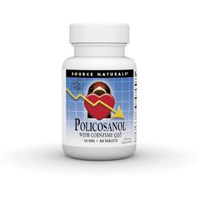 Source Natruals Policosanol with Coenzyme Q10, 10 Mg - 30 Tablets