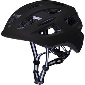 Kali Protectives Central Cycling Helmets for Adults; Mountain Bike Helmets for Men and Women with Integrated Visor; Micro USB Rechargeable Flashing Rear Light Safety Helmet