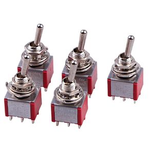5PCS Toggle Switch DPDT 2 Way Mini Switch On/On