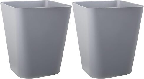 rejomiik Small Trash Can, Plastic Slim Waste Basket 1.6 Gallon Garbage Can Container Bin for Bathroom, Office, Bedroom, Home, Kids Rooms, Kitchen, Square, Black in Saudi Arabia