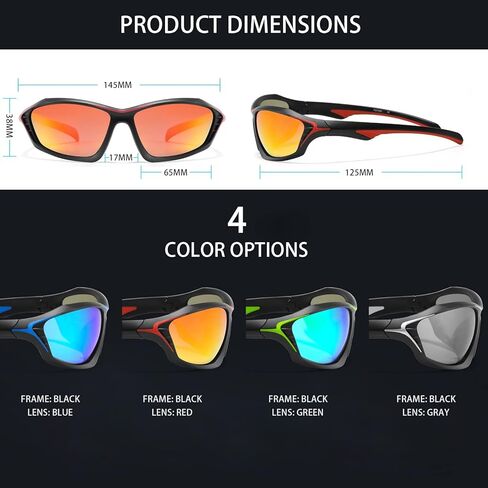 MALIDAK Floating Polarized Sunglasses, Fishing Surfing Sunglasses for Women Men, Sports Sunglasses for Outdoors in Kuwait