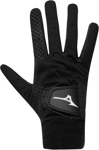 Mizuno Pair of 2018 ThermaGrip Mens Thermal Playing Golf Gloves Black Medium in Saudi Arabia