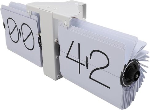 Zunate Retro Flip Desk Shelf Clock, Flipping Out Wall and Tabletop Flip Clock, 24Hour Modern Retro Flip Down, Classic Mechanical Digital Display Battery Powered for (Gold Frame in Kuwait