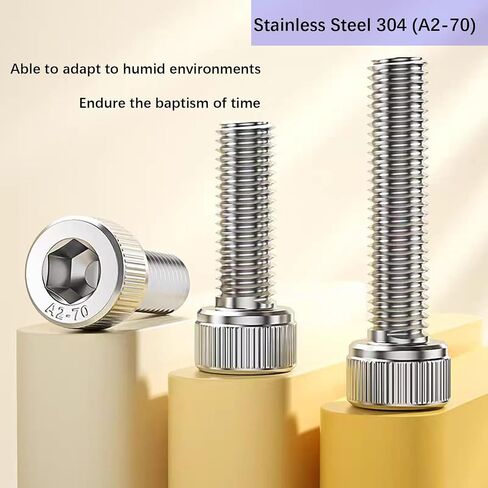 1520Pcs Hex Socket Head Cap Screws Sets Metric Stainless Steel M5 M4 M3 Screw Nuts and Bolts Assortment Kit with Flat Washers Lock Washers Machine Bolt in Saudi Arabia