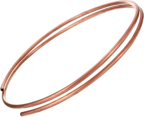 patikil 1/12 بوصة معرف 5/32 بوصة od 0.04 بوصة سميكة 99.9٪ أنبوب النحاس، 6.56ft أنابيب التبريد لفائف أنابيب الأنابيب المستديرة غير الملحومة لحرف المجوهرات الصناعية hvac in Kuwait