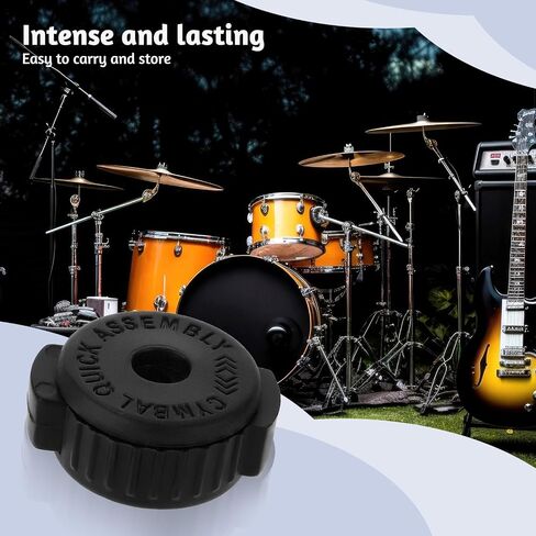 6 PCS Plastic Cymbal Nuts Quick-Fit Cymbals Rapid Release Cymbal Topper 8 mm Drum Accessories Black Drum Cymbals Hardware Percussion Drum Kit Cymbal Mate for Drum Replacement Kitparts in Saudi Arabia