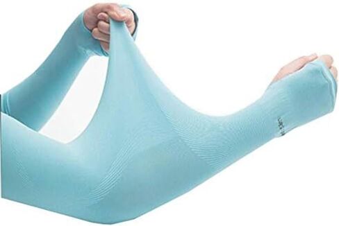 ANIAC للنساء والفتيات من الأشعة فوق البنفسجية للحماية من الأشعة فوق البنفسجية، أكمام أذرع تبريد بعامل حماية من أشعة الشمس 50+ ملحقات حماية من الشمس، غطاء حماية مضاد للأشعة فوق البنفسجية (رمادي + أزرق + أبيض + وردي + عاري) in Kuwait