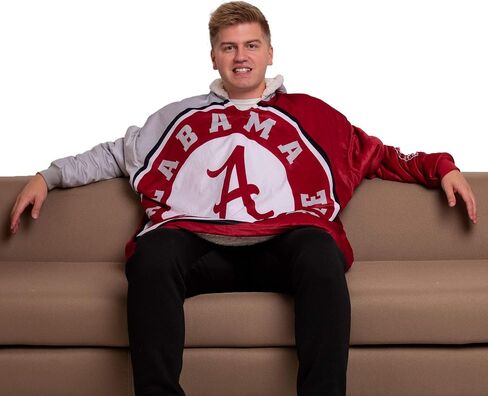 FOCO Reversible Oversized Sherpa Hoodie Sweatshirt Colorblock Hoodeez in Saudi Arabia
