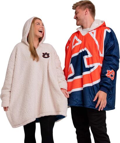 FOCO Reversible Oversized Sherpa Hoodie Sweatshirt Colorblock Hoodeez in Saudi Arabia