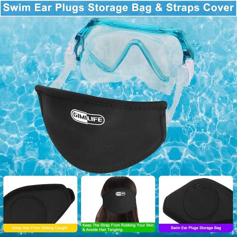 Adult Snorkeling Set, Gimilife 4 in 1 Diving Mask and Dry Top Snorkeling Gear for Audults Snorkeling Scuba Diving Swimming Travel in Saudi Arabia