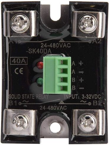 Dual Channel DC Control Dual Channel AC Solid State Relay 24-480VAC Single Phase DC-AC SSR Relay Module(40A(BERM-SK40DA)) in Saudi Arabia