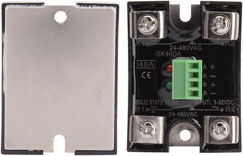 Dual Channel DC Control Dual Channel AC Solid State Relay 24-480VAC Single Phase DC-AC SSR Relay Module(40A(BERM-SK40DA)) in Saudi Arabia