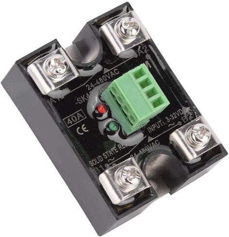 Dual Channel DC Control Dual Channel AC Solid State Relay 24-480VAC Single Phase DC-AC SSR Relay Module(40A(BERM-SK40DA)) in Saudi Arabia