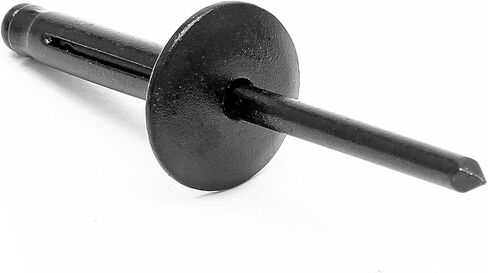 60 قطعة من المسامير العمياء ذات الحافة الكبيرة 3/16 بوصة × 1 بوصة، مسامير من الألومنيوم الأسود، قطر الحافة 5/8 بوصة (16 مم) in Kuwait