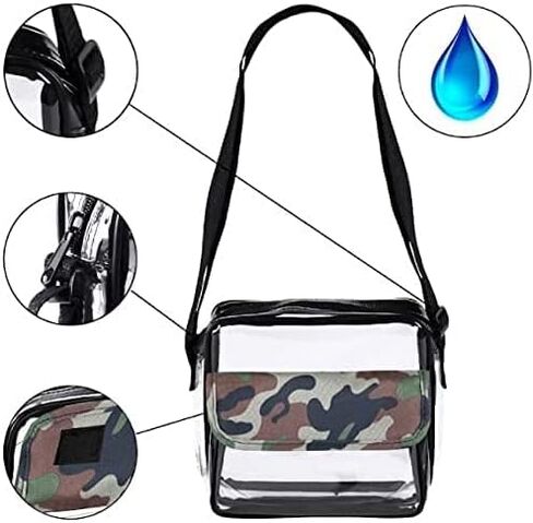Clear Bag Team Colors Stadium Approved, Lightweight for Travel, Gym, Work, Sports Games, Concerts in Saudi Arabia