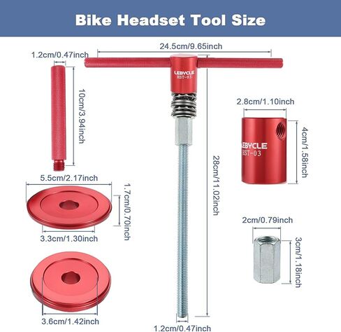 Bike Headset Cup and Bottom Bracket Press Installation Tool, Bicycle Crank Removal Tool, Bicycle Repairing Accessories Bearing Installer in Saudi Arabia