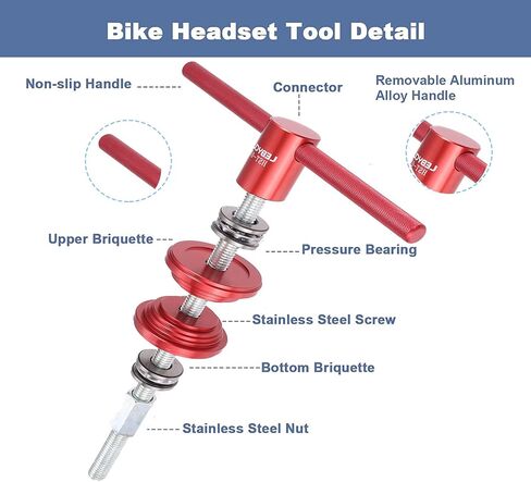 Bike Headset Cup and Bottom Bracket Press Installation Tool, Bicycle Crank Removal Tool, Bicycle Repairing Accessories Bearing Installer in Saudi Arabia
