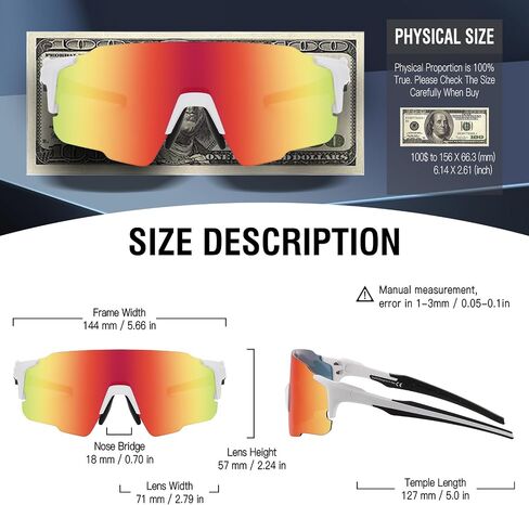 DUCO Sports Sunglasses for Men Women Fishing Cycling Mountain Bike Sun Glasses UV400 Protection 0042 in Saudi Arabia