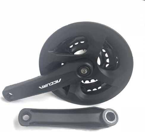 Mountain Bike Crankset Square Taper 6/7/8 Speed with 170mm Crank Length 42-34-24T Chainring Set Universal Crank Set for Mountain Bikes MTB BMX Road Bicycle Accessories in Saudi Arabia