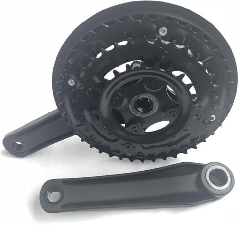 Mountain Bike Crankset Square Taper 6/7/8 Speed with 170mm Crank Length 42-34-24T Chainring Set Universal Crank Set for Mountain Bikes MTB BMX Road Bicycle Accessories in Saudi Arabia
