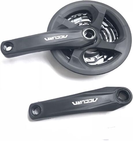 Mountain Bike Crankset Square Taper 6/7/8 Speed with 170mm Crank Length 42-34-24T Chainring Set Universal Crank Set for Mountain Bikes MTB BMX Road Bicycle Accessories in Saudi Arabia
