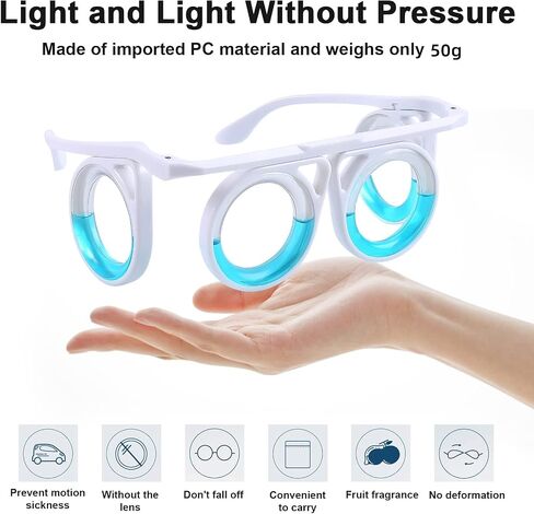 Motion Sickness Glasses,Car Sickness Glasses for Adults Kids,Anti Motion Sickness Glasses and Wristbands 2 in 1 Set Pack in Saudi Arabia