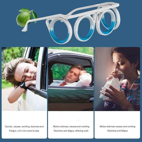 Motion Sickness Glasses,Car Sickness Glasses for Adults Kids,Anti Motion Sickness Glasses and Wristbands 2 in 1 Set Pack in Saudi Arabia