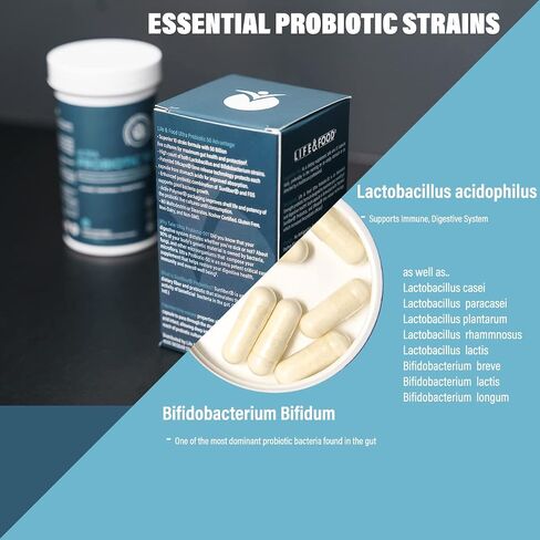 البريبايوتكس والبروبيوتيك 50 مليار وحدة تشكيل مستعمرة للنساء والرجال - بروبيوتيك Bifidobacterium Lactobacilli الذي يتم إطلاقه بمرور الوقت لصحة الجهاز الهضمي، وتخفيف الانتفاخ، صنع في الولايات المتحدة الأمريكية، بروبيوتيك حي للشريعة اليهودية مع ألياف الشمس  in Saudi Arabia