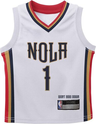 Zion Williamson New Orleans Pelicans White #1 Infants Toddler City Edition Swingman Jersey - 24 Months in Saudi Arabia