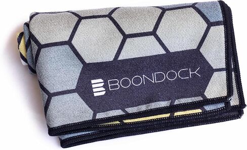 Boondock Co | Premium Microfiber Gym Towel | Towel for Gym, Yoga, Travel, Workout, Backpacking, Beach — Highly Absorbent Quick Dry and Sand Free Fabric (Gym Towel, Arctic) in Saudi Arabia