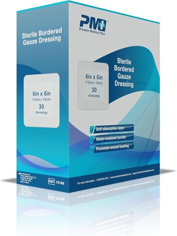 Sterile Bordered Gauze Wound Care Dressing 2X 3.5 Box of 30 (Small) in Saudi Arabia