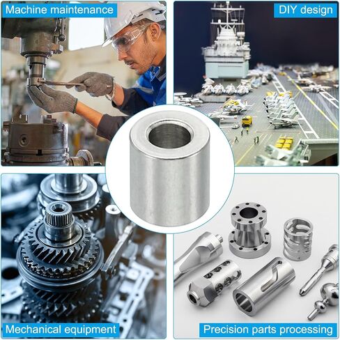 PATIKIL M3 Stainless Steel Spacers, 10 Pcs Metal Spacer Stainless Steel 3.1mm ID x 6mm OD X10mm L Stainless Steel Spacers Screw Standoff Round for 1/8 Inch or M3 Screw Bolts in Saudi Arabia