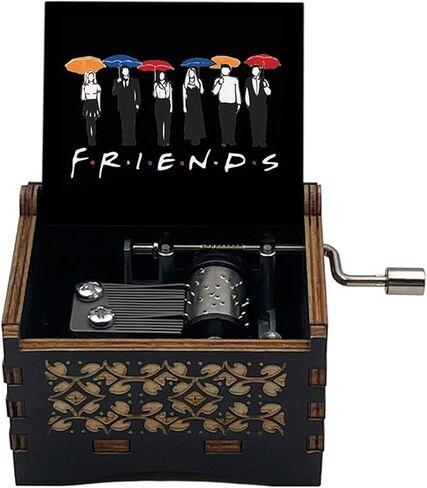 Engraved Wooden Music Box Antique Carved Hands Crank Musical Box Gift for Lover, Boyfriend, Girlfriend, Husband, Wife (Bink's Sakes 01) in Saudi Arabia