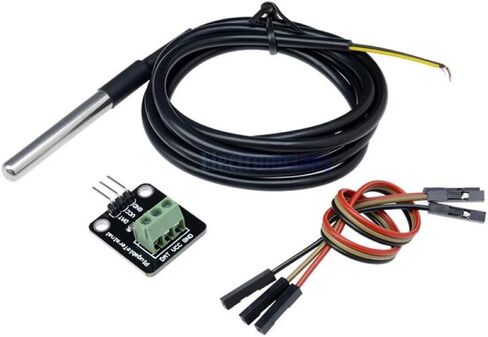 DS18B20 Temperature Sensor Module Kit with Waterproof Stainless Steel Probe for Raspberry Pi in Saudi Arabia