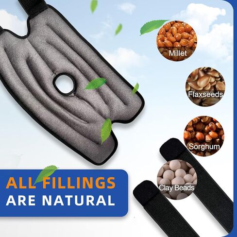 Knee Braces for knee Pain Heating Pad for Knee Microwavable 15.5 * 8.26"-Heat Wrap Compression for Joint Pain, Sports Injuries, Arthritis, Bursitis, Tendonitis-Adjustable knee hot pack wrap(Single) in Kuwait