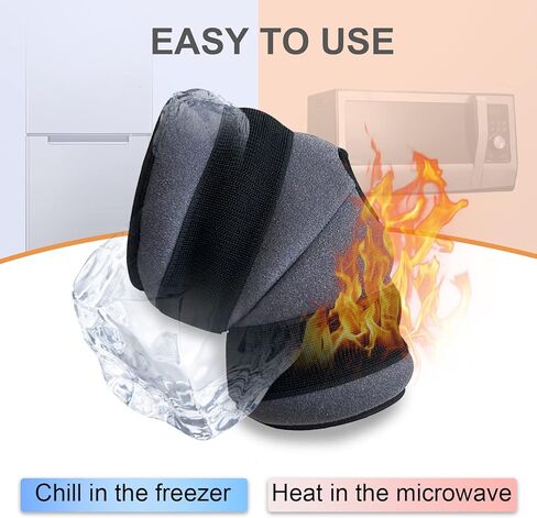 Knee Braces for knee Pain Heating Pad for Knee Microwavable 15.5 * 8.26"-Heat Wrap Compression for Joint Pain, Sports Injuries, Arthritis, Bursitis, Tendonitis-Adjustable knee hot pack wrap(Single) in Kuwait