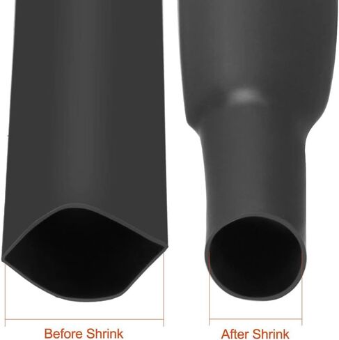 TOP-VIGOR 10mm(3/8 Inch) Heat Shrink Tubing 3.28FT 2:1 Ratio Adhesive-Lined Heat Shrink Tube, Heat Shrink Sleeving for Electrical Insulation Repairs, Wrap Cable, Wire Connectors, White in Kuwait