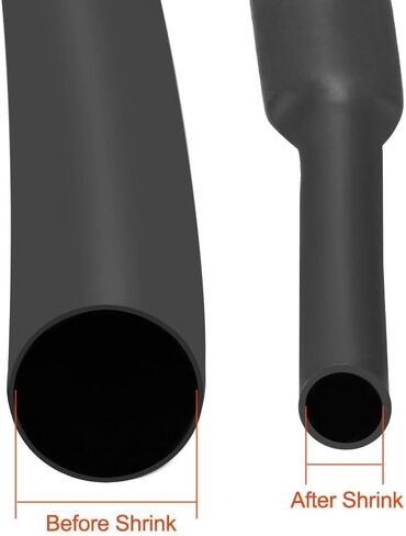 TOP-VIGOR 10mm(3/8 Inch) Heat Shrink Tubing 3.28FT 2:1 Ratio Adhesive-Lined Heat Shrink Tube, Heat Shrink Sleeving for Electrical Insulation Repairs, Wrap Cable, Wire Connectors, White in Kuwait