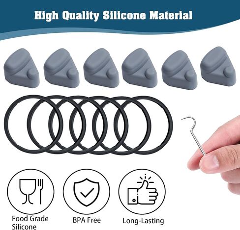 Replacement Stopper and Replacement Gasket, Compatible with Stanley Quick FLIP GO 24/36oz Water Bottle Lid, Silicone Top Cap and Sealing Gaskets Replacement Parts for Stanley Accessories in Saudi Arabia