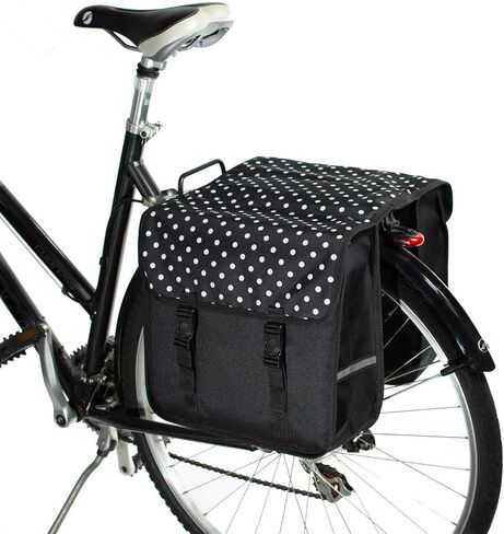 BikyBag Classic - Bike Double Bag, Stylish and Colorful Double Panniers (Brown Daisy) in Saudi Arabia