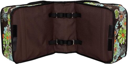 BikyBag Classic - Bike Double Bag, Stylish and Colorful Double Panniers (Brown Daisy) in Saudi Arabia