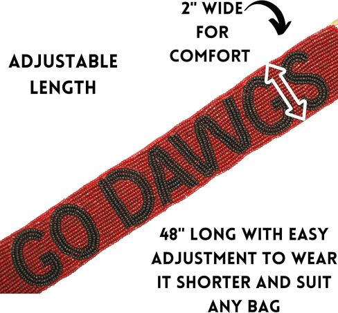 Beaded Purse Strap Football | Beaded Purse Strap Gameday | Cross Body Bag Strap | Purse Strap for Game Day (Tide) in Saudi Arabia