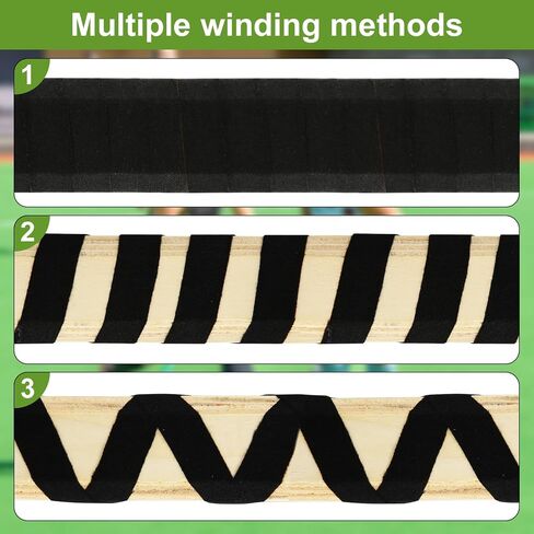 12pcs Lacrosse Stick Tapes, Cotton Tape Non-Precut Hockey Stick Grip Tapes Sweat-Absorbent Grip Tape for Golf Baseball Bats White Bar Cloth Tape in Saudi Arabia