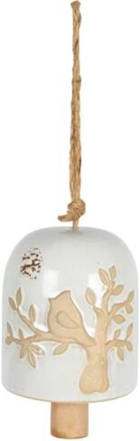 Carson Ceramic Bell - Stoneware Decorative Bell for Classic Home Decor - Ceramic Bell Home Decor - Classic Decor for Kitchen, Living Room, Patio, Porch (Bee Ceramic Bell) in Saudi Arabia