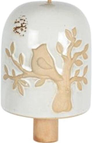 Carson Ceramic Bell - Stoneware Decorative Bell for Classic Home Decor - Ceramic Bell Home Decor - Classic Decor for Kitchen, Living Room, Patio, Porch (Bee Ceramic Bell) in Saudi Arabia