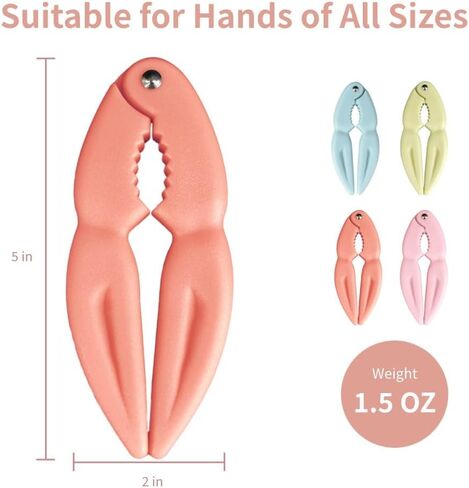 4Pcs Crab Crackers and Tools Multicolored Crab Leg Crackers Tool Efficient Lobster Crackers Portable Seafood Crackers and Tools Crab Legs Utensils Crab Claw Crackers Crab Tools for Eating in Kuwait