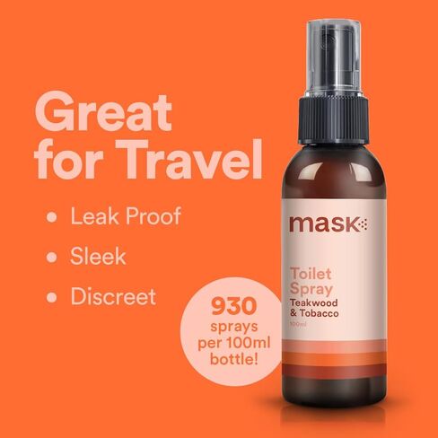 Mask Toilet Spray - Travel Size Bathroom Spray, Pack of 3, Odor Neutralizer Spray, Poop Spray Odor Eliminator, Bathroom Air Freshener, Bathroom Deodorizer - Champagne & Strawberries Scent, 10.2 Fl Oz in Saudi Arabia